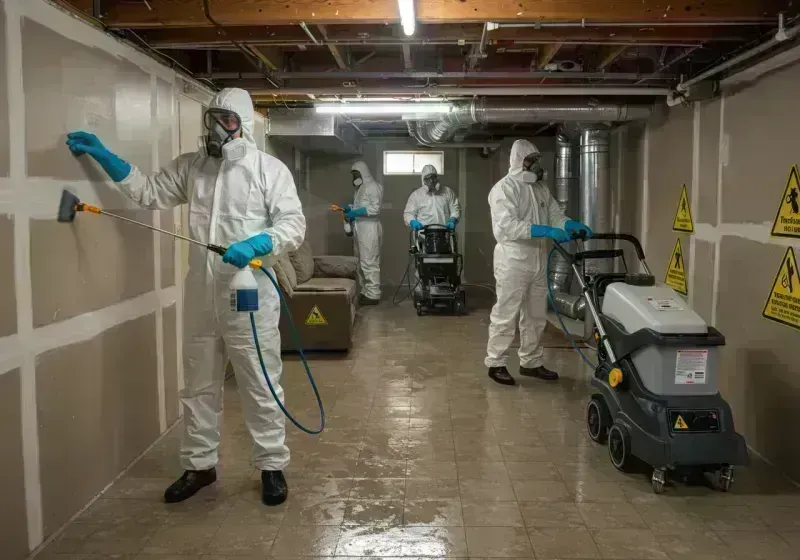 Basement Moisture Removal and Structural Drying process in Westcliffe, CO